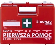 Vera pirmosios pagalbos rinkinys Donau Safety DIN 13164 (+ kandiklis) dėžutėje