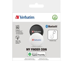Verbatim 1x2 „My Finder“ monetų „Bluetooth“ daiktų ieškiklis, s/w 32134