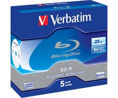 Verbatim BD-R 25 GB 6x5 vnt (43715)
