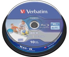 Verbatim BD-R 25 GB 6x10 vnt (43804)