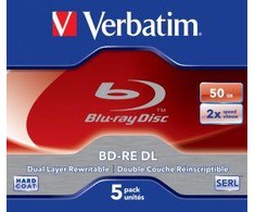 Verbatim BD-RE 50 GB 2x 5 vnt (43760)