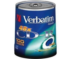 Verbatim CD- R 700 MB 52x 100 vienetų (43411)