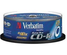 Verbatim CD-R 700 MB 52x25 vnt (43352)