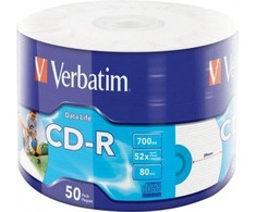 Verbatim CD-R 700 MB 52x 50 vienetų (43794)