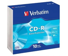 Verbatim CD-R slim jewel case 10 700MB 52x DataLife (43415)
