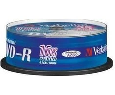 Verbatim 43538 neįrašytas DVD diskas 4,7 GB DVD-R 25 vnt