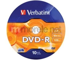 DVD-R Verbatim 4,7 GB (120min) 16x 10-spindl RETAIL