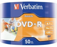 Verbatim DVD-R 4.7 GB 16x 50 vnt (43793)