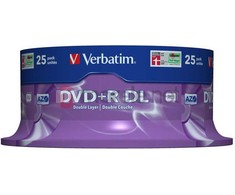 Verbatim DVD + R DL 8,5 GB 8x 25 vnt (V43757)