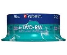 Verbatim DVD-RW 4,7 GB 4x25 vnt (252960)