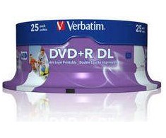 Verbatim DVD + R DL 8,5 GB 8x25 vnt (43667)