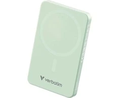 „Verbatim Charge ‘n’ Go Essentials“ magnetinė belaidė išorinė baterija, 5000 mAh, Žalia