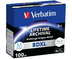 Disc BD-XL Verbatim M-Disc 100GB 4X 5vnt 43849