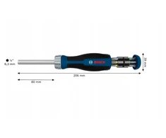 Bosch VERGIONIC Wkrętak su grzechotką + 12 bitów BL (1600A039PK)