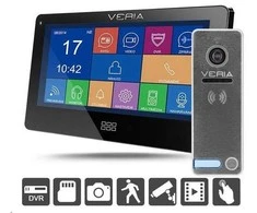 VERIA SET Video durų telefonas 7077C juodas + VERIA 230