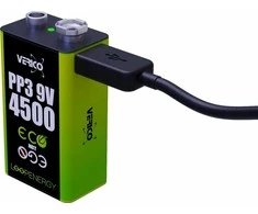 Verico Verico LoopEnergy Li-Ion Akku 9V-Block, USB-C, 2er Pack mažmeninė prekyba