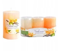 Verk Mondex FLORIS VANILLA SWEETS kvapioji žvakė 3 vnt. cilindras 6x9cm parafinas