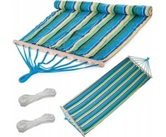 Verk Group Sodo hamakas su mediniu stovu 200x80 cm