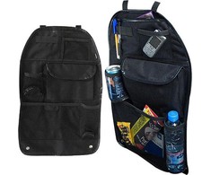 Verk Group Automobilio sėdynės dėklas su 5 kišenėmis, 59x38 cm, juodas