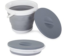 Verk Sulankstomas silikoninis kibiras su dangčiu, 5L