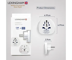 LEXINGHAM UNIVERSALUS PERĖJIMO ADAPTERIS PASAULIS-> ES SHUCKO 2 vnt.