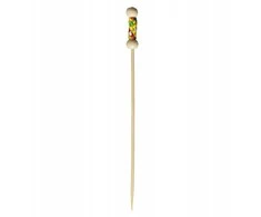 Verlo Bamboo Bambukinės maisto lazdelės, 12 cm, pintos, galais 100 vnt.