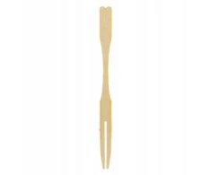 Verlo Bamboo Vienkartinės šakutės, 9 cm, bambukinės, 100 vnt.