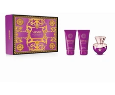 Versace Dylan Violetinė moterims, kvapusis vanduo 50 ml + kūno losjonas 50 ml + dušo gelis 50 ml (307436)