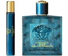 Versace Eros Pour Homme Eau De Parfum Purškiklis, 100 ml Set 3 Pieces