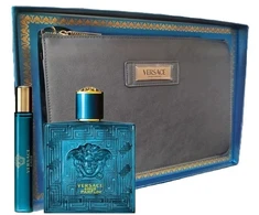 Versace Eros parfumuotas vanduo 100ml + parfumuotas vanduo 10ml + kosmetikos krepšys (311795)