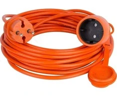 VERTEX PZO10M3x2.5POM ištraukiamas prailginimo laidas 10 m oranžinis