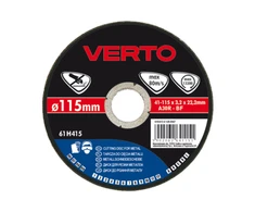 Tarcza Pjovimo diskas metalui VERTO T41 (115 x 1,5 x 22 mm)