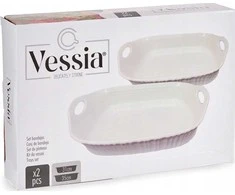 Vessia Porcelianiniai troškintuvai, 2 vnt. rinkinys