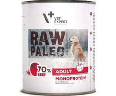 Vetexpert Drėgnas Šunų Maistas - RAW PALEO Monoproteinas Jautiena 800g