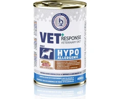 VET RESPONSE Hypoallergenic antiena – drėgnas ėdalas šunims – 400g