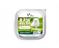 Vetexpert RAW PALEO Pâte Mini Puppy antiena – drėgnas ėdalas šunims – 150g