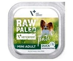 Vetexpert RAW PALEO Pâte Mini Adult antiena – drėgnas ėdalas šunims – 150g
