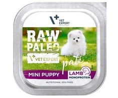 RAW PALEO Pâte Mini Puppy ėriena – drėgnas ėdalas šunims – 150g