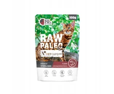 Kačių Maistas - VetExpert Raw Paleo Suaugusiųjų Sterilizuotas Tunas 100g