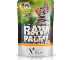 Vetexpert RAW PALEO Kitten Cat kalakutiena – šlapias maistas kačiukams – 100 g