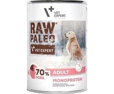 Vetexpert Drėgnas Šunų Maistas - RAW PALEO Monoproteinas Kiauliena 400g
