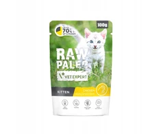 Kačių Maistas - VetExpert Raw Paleo Katinėlis Vištiena 100g Be Grūdų
