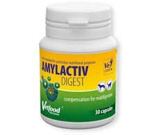 Gyvūnų papildas - VETFOOD Amylactiv Digest (30vnt, be glitimo, be sojos)