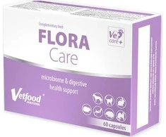 Gyvūnų papildas - VETFOOD Flora Care (120 vnt., virškinimo sveikatos palaikymas)