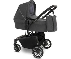 Baby Design Vežimėlis 2 viename Zoy Graphite 17 gilus vežimėlis