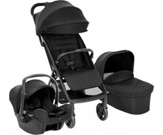 Vežimėlis Graco Myavo Trio, su lopšeliu ir autokėdute, 0-22 kg, Juodas