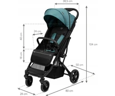 Vežimėlis Kidwell KIDWELL Vežimėlis COLMER ROYAL Žalias 5901130098903