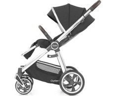 BabyStyle Oyster 3 stilingas vaikiškas vežimėlis | Tamsiai pilkos/sidabro spalvos "Caviar Silver"
