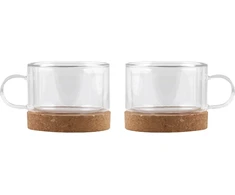 Vialli Design 2 stiklinės su dviguba sienele 220 ml (29323)