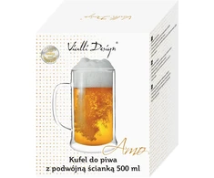 Vialli Design Dvisienis alaus bokalas 500ml AMO 1228